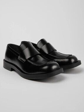 CAMPERLAB MIL 1978 Loafer Black Leather Camper Loafers Chunky Neuman 39 8.5 6.5